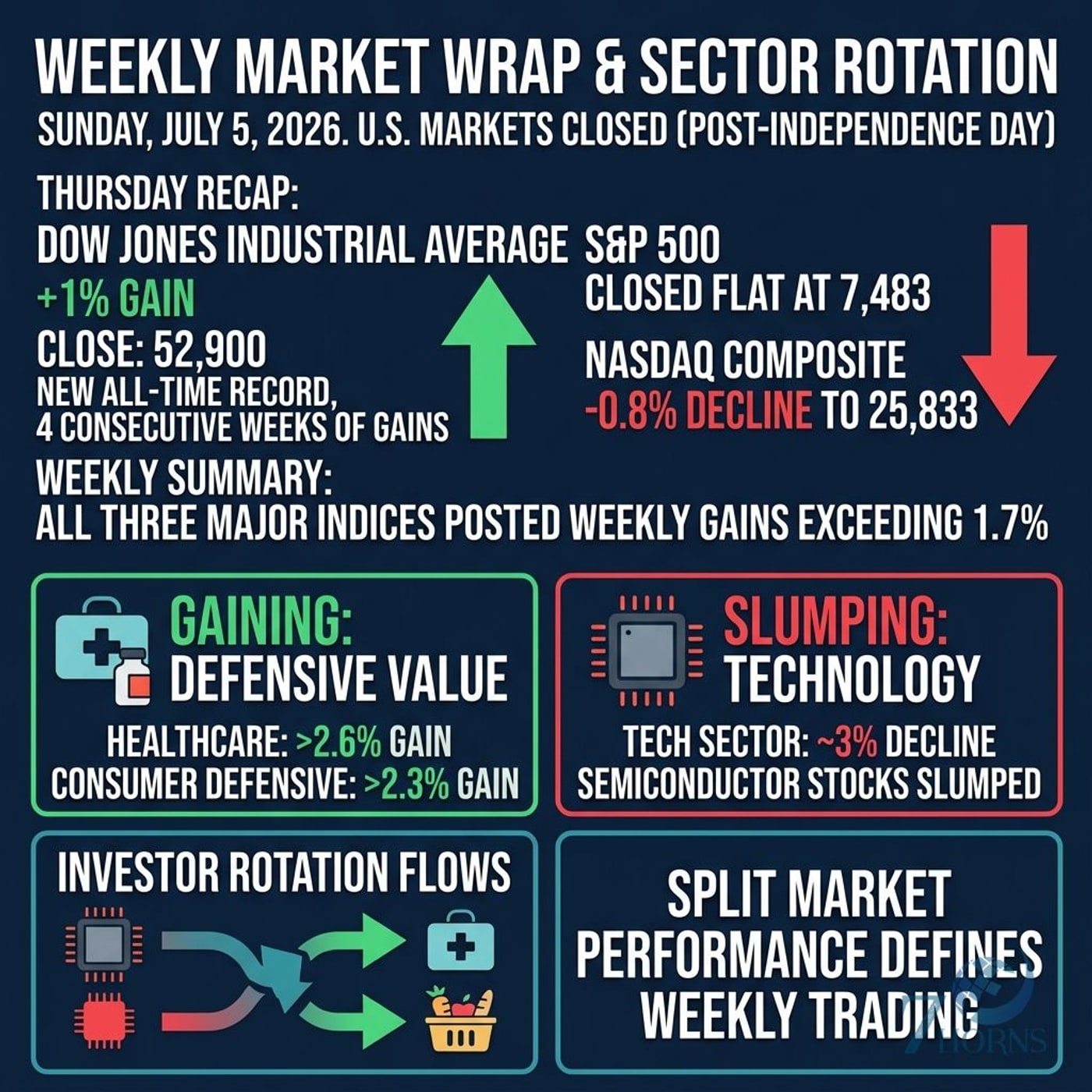 Weak Jobs Report Sparks Tech Rotation; Dow Hits Record as Apple Rallies episode artwork